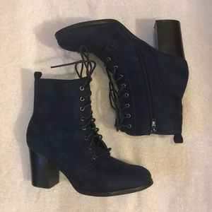 Beston Blue Booties - size 8